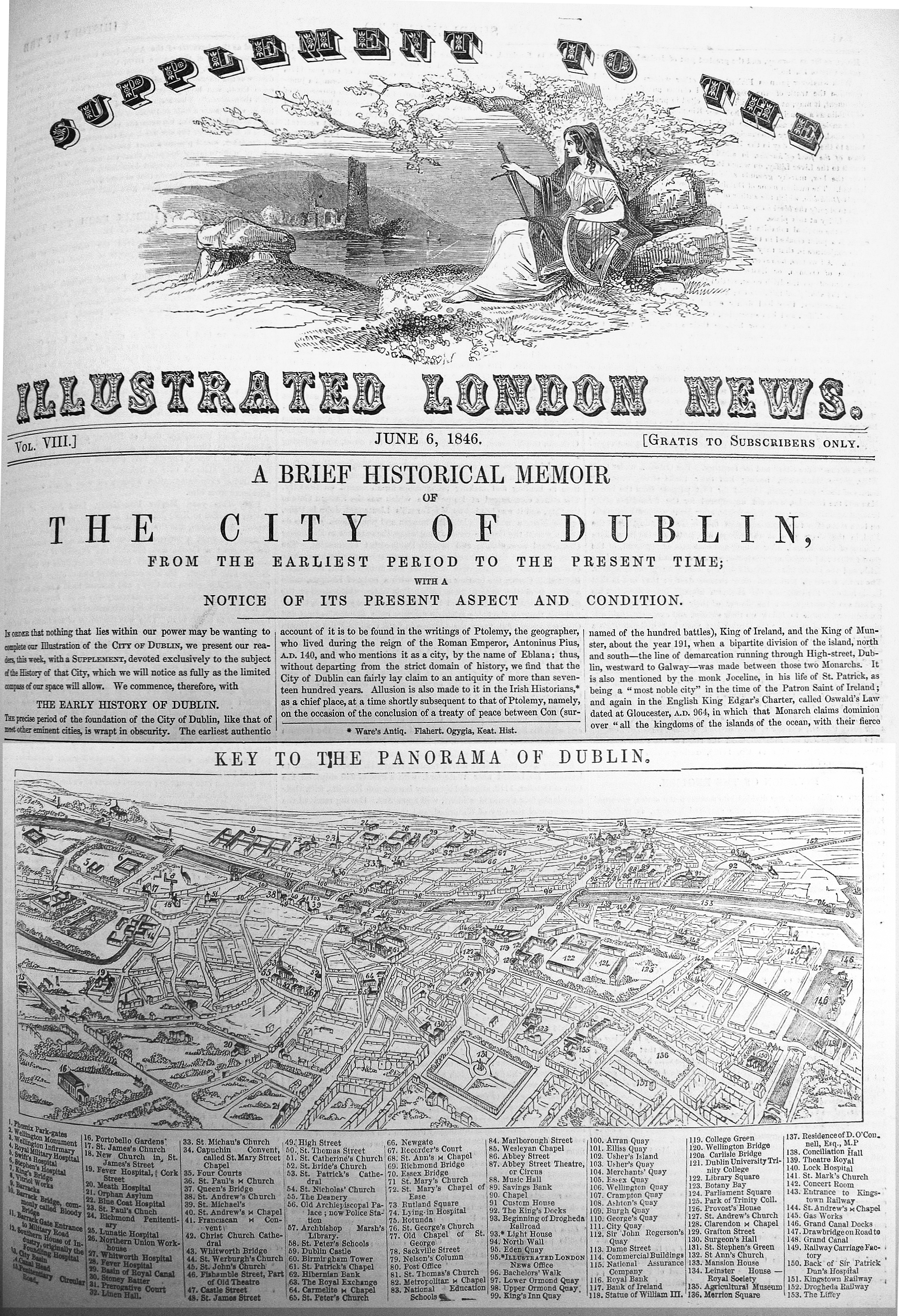 Dublin Panorama Key